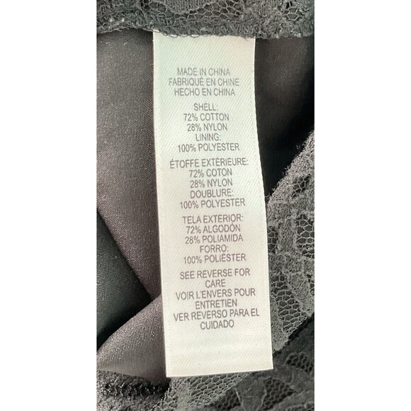 CECE by CYNTHIA STEFFE Black Floral Lace Sleeveless Summer Dress‎ Size 2 - Picture 5 of 5